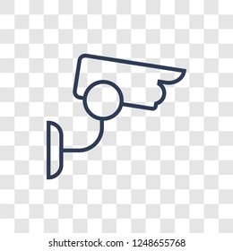 Cctv icon. Trendy linear Cctv logo concept on transparent background from Smarthome collection
