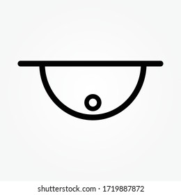 Cctv icon vector design illustration template