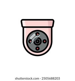 CCTV icon vector design template elegant style