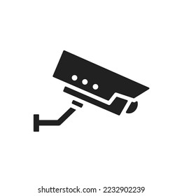 Cctv icon vector. Cctv flat style isolated on a white background - stock vector.	