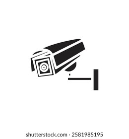 Cctv icon Vector flat thin line illustration