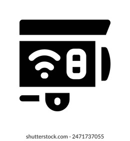CCTV-Symbol. Vektorgrafik-Glyphensymbol für Ihre Website, Ihr Handy, Ihre Präsentation und Ihr Logo-Design.