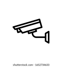 Plantilla de logotipo de ilustración vectorial de icono CCTV para muchos fines. Aislado sobre fondo blanco.