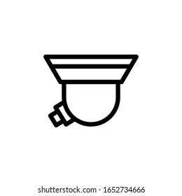 Plantilla de logotipo de ilustración vectorial de icono CCTV para muchos fines. Aislado sobre fondo blanco.