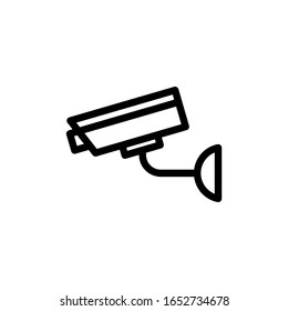 Plantilla de logotipo de ilustración vectorial de icono CCTV para muchos fines. Aislado sobre fondo blanco.