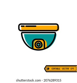 CCTV icon vector illustration logo template for many purpose. Isolated on white background. unique style