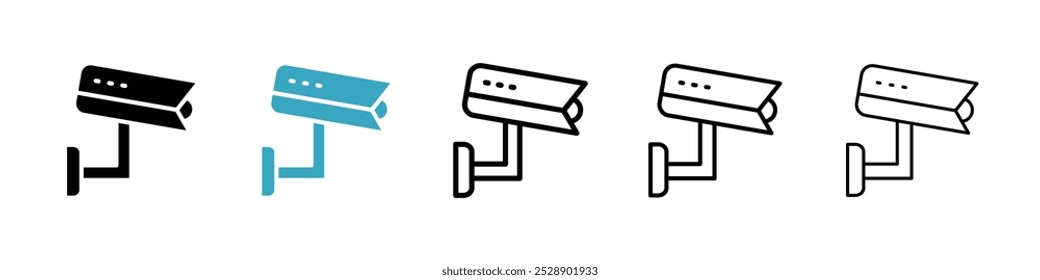 Ícone CCTV vetor ilustração conjunto