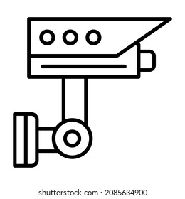 CCTV icon vector image. Can also be used for web apps, mobile apps and print media.