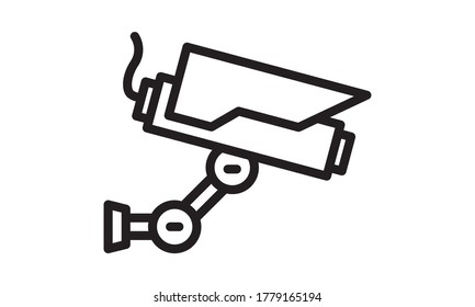  Cctv icon vector isolated on white background, logo concept of Cctv sign on transparent background, filled black symbol