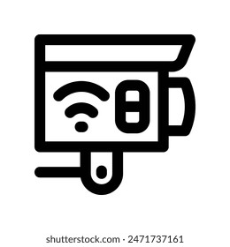 CCTV-Symbol. Vektorgrafik Line-Symbol für Ihre Website, Ihr Handy, Ihre Präsentation und Ihr Logo-Design.