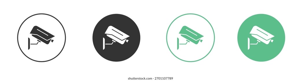 Pictograma del Vector del icono del CCTV para los Elementos de la interfaz de ui ux