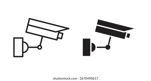 CCTV icon vector, sign and symbol for design, website or apps elements.