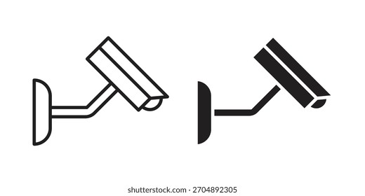Vetor de ícone CCTV, Símbolo, ilustrações de logotipo