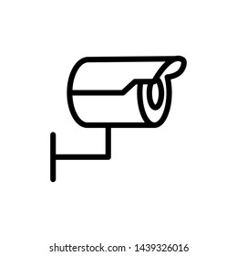 CCTV Icon Vector Trendy Flat Design