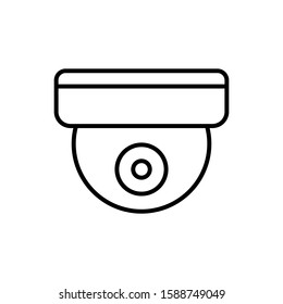 CCTV icon vector in trendy line design