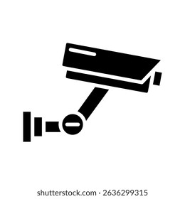 cctv icon white on background