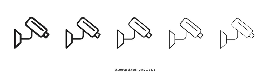CCTV-Symbole. einfache und moderne Vektorsymbol-Designs