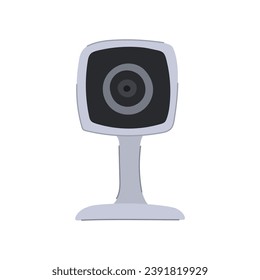 cctv ip camera cartoon. privacy system, technology control, cam guard cctv ip camera sign. isolated symbol vector illustration