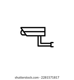 Icono de línea aislada de CCTV. Trazo editable. Se puede usar para sitios web, tiendas, pancartas, volantes.