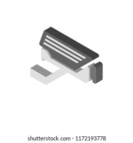 Cctv isometric left top view 3D icon