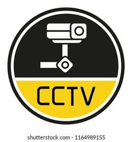 Cctv Label Sign Stock Vector (royalty Free) 1164989155 