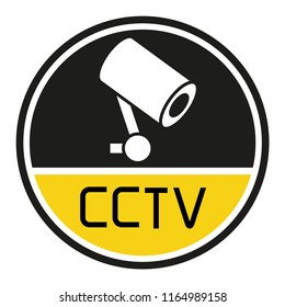CCTV label sign