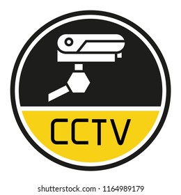 CCTV label sign