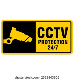 CCTV, Etikett und Zeichenvektor 