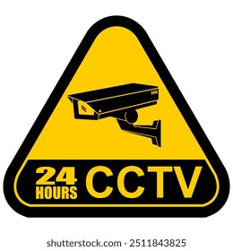 CCTV, etiqueta y Vector de la muestra 