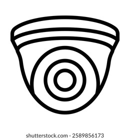 CCTV Line Icon Design For Personal And Commercial Use