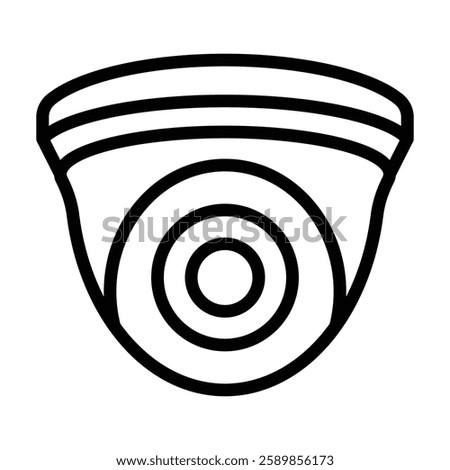 CCTV Line Icon Design For Personal And Commercial Use