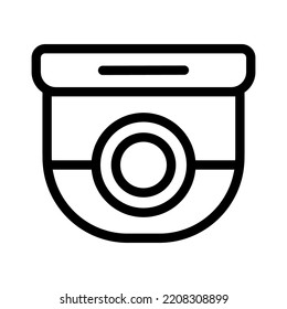 gráfico vectorial de ilustración de icono de línea cctv