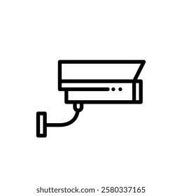 CCTV line icon, video surveillance made linear style, sign camera for use logo and other design