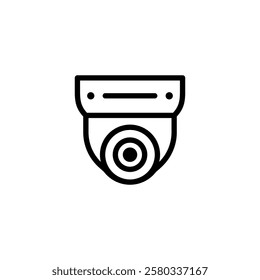 CCTV line icon, video surveillance made linear style, sign camera for use logo and other design