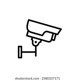 CCTV line icon, video surveillance made linear style, sign camera for use logo and other design