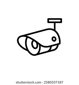 CCTV line icon, video surveillance made linear style, sign camera for use logo and other design