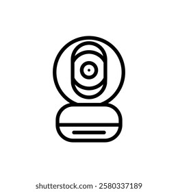 CCTV line icon, video surveillance made linear style, sign camera for use logo and other design