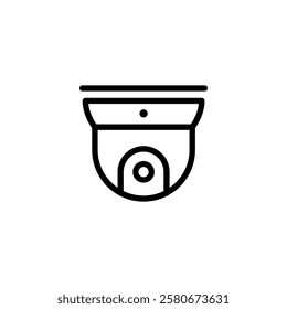 CCTV line icon, video surveillance made linear style, sign camera for use logo and other design