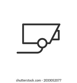 CCTV line icon. Web symbol for web and apps. Sign design in outline style. CCTV stroke object.