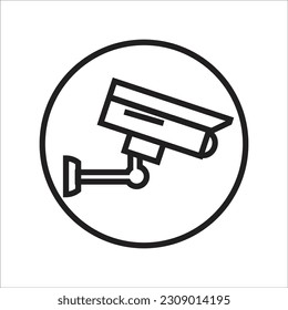 cctv line new vector icon
