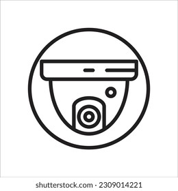 cctv line new vector icon