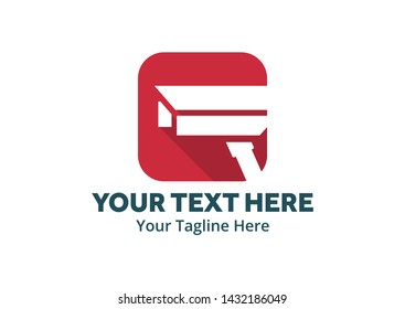 cctv logo creative illustration vector of graphic , cctv logo illustration vector , vector of surveillance camera logo illustration for logo identity and business