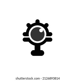 Logo de CCTV. Diseño de logotipo para marca de cámara o lente de cámara