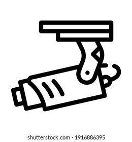 cctv museum line icon vector. cctv museum sign. isolated contour symbol black illustration