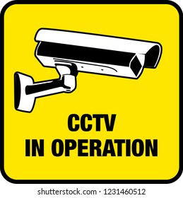 CCTV IN OPERATION SIGNAGE file for use