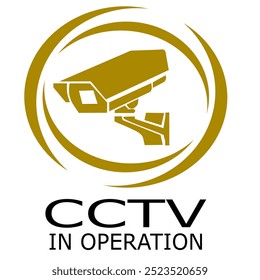 CCTV IN OPERATION VEKTOR PLATZIEREN SIE IHREN SLOGAN HIER