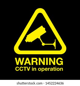 a Cctv in operation warning sign
