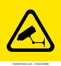 A Cctv In Operation Warning Sign