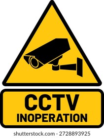 Sinal de Aviso de CCTV em Operação