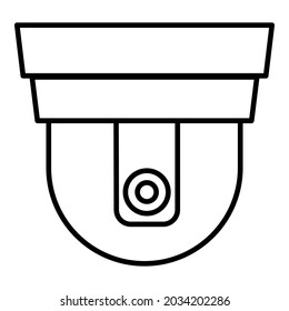CCTV Outline Icon. Vector Security Camera Symbol